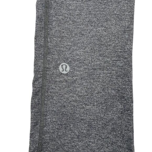 Lululemon Speed Up Crop 21" Luxtreme In Heathered Black Size 2 - Picture 7 of 7